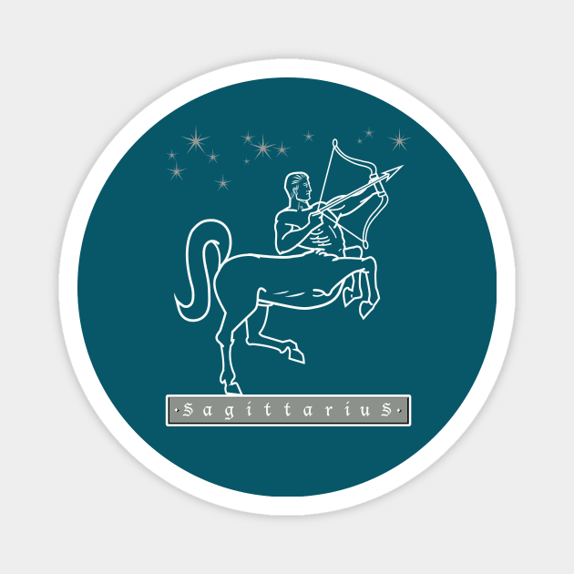 Sagittarius the Archer Magnet by PalmGallery